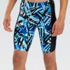 Mænd Dolfin Swimwear Konkurencedragter | Xtrasleek Maends Tectonic Blue Spliced Jammer Badedragt