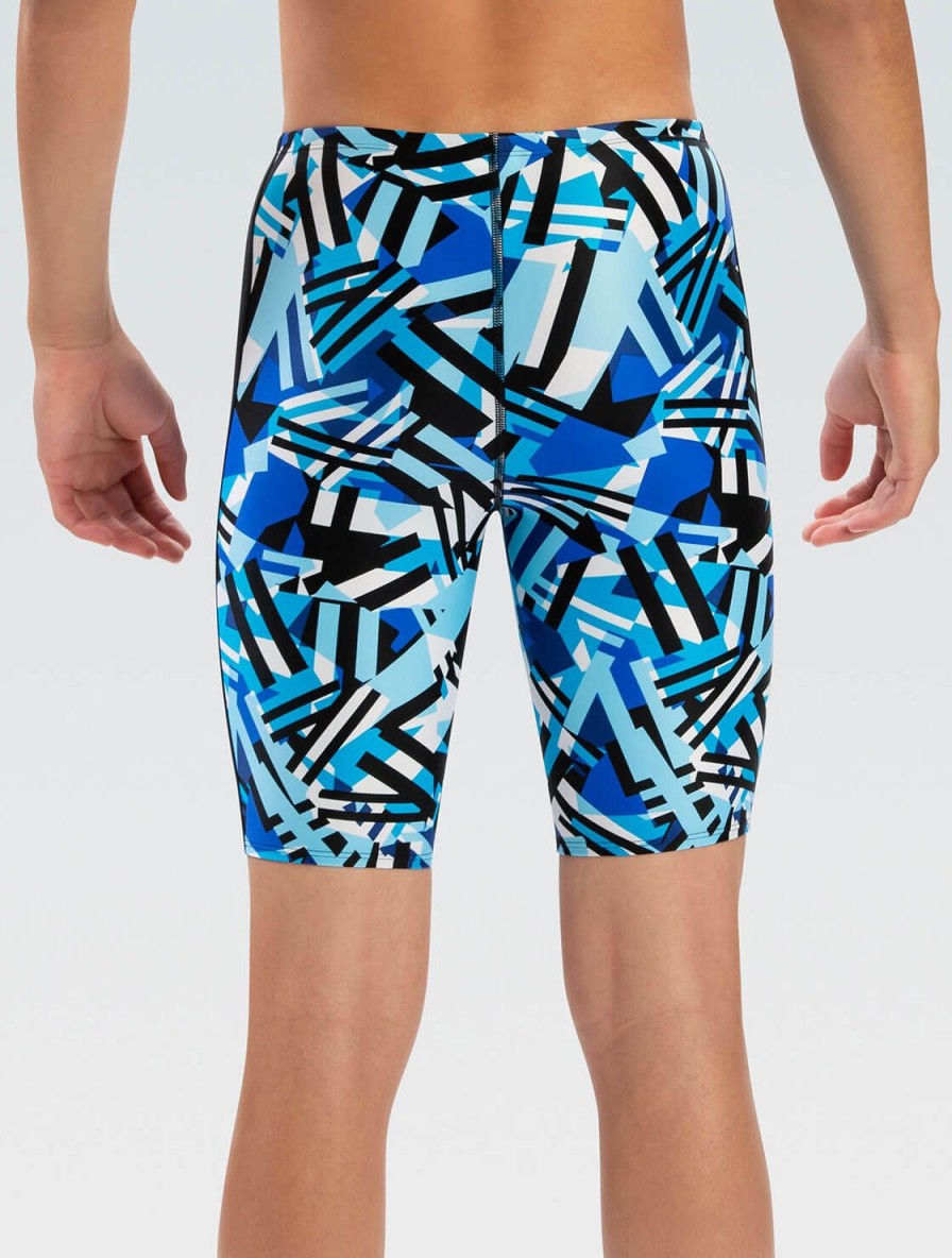 Mænd Dolfin Swimwear Konkurencedragter | Xtrasleek Maends Tectonic Blue Spliced Jammer Badedragt