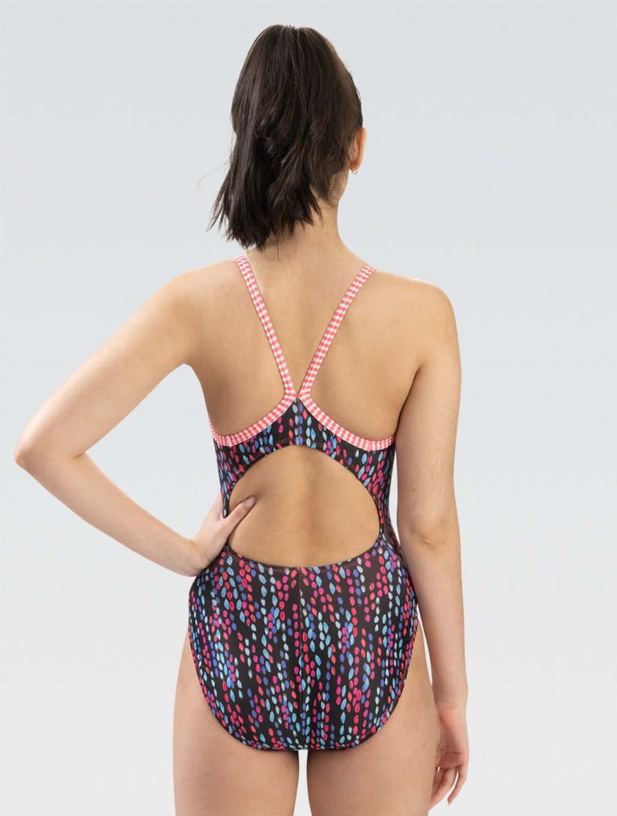 Kvinde Dolfin Swimwear One Pieces | Kvinde Uglies V-Back One Piece Badedragt: Dizzy Dots