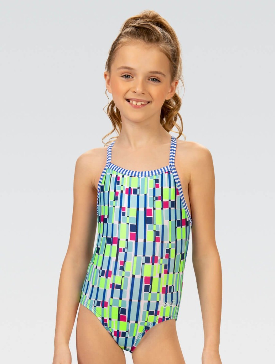 Kvinder Dolfin Swimwear One Pieces | Uglies Girls Uptown Criss-Cross Back One Piece Badedragt