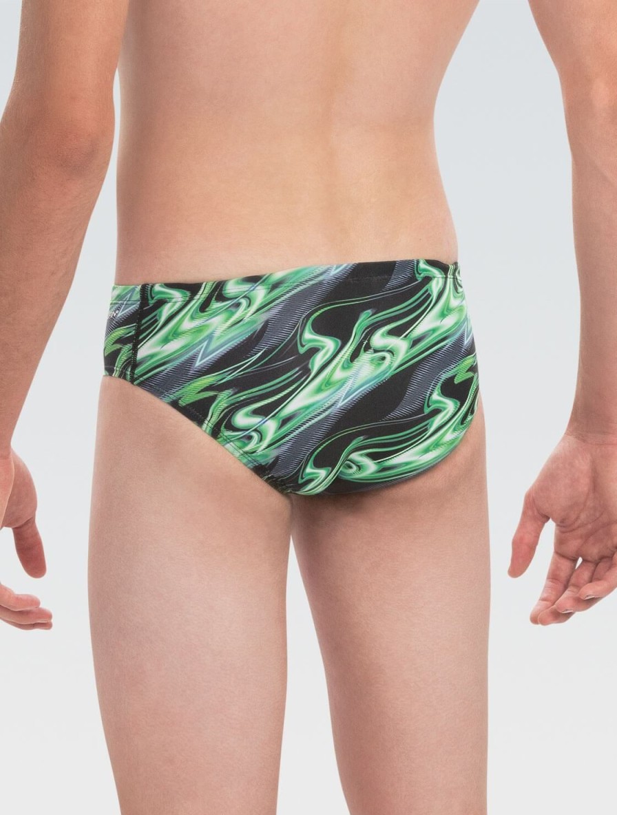 Mænd Dolfin Swimwear Konkurencedragter | Maends Reliance Inferno Green All-Over Racer