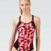 Kvinde Dolfin Swimwear Konkurencedragter | Reliance Kvinde Molten Red Dbx Back One Piece Badedragt