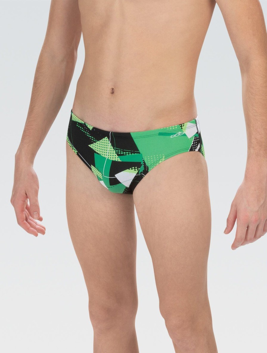 Mænd Dolfin Swimwear Konkurencedragter | Reliance Renegade Gron All-Over Racer-Badedragt Til Maend