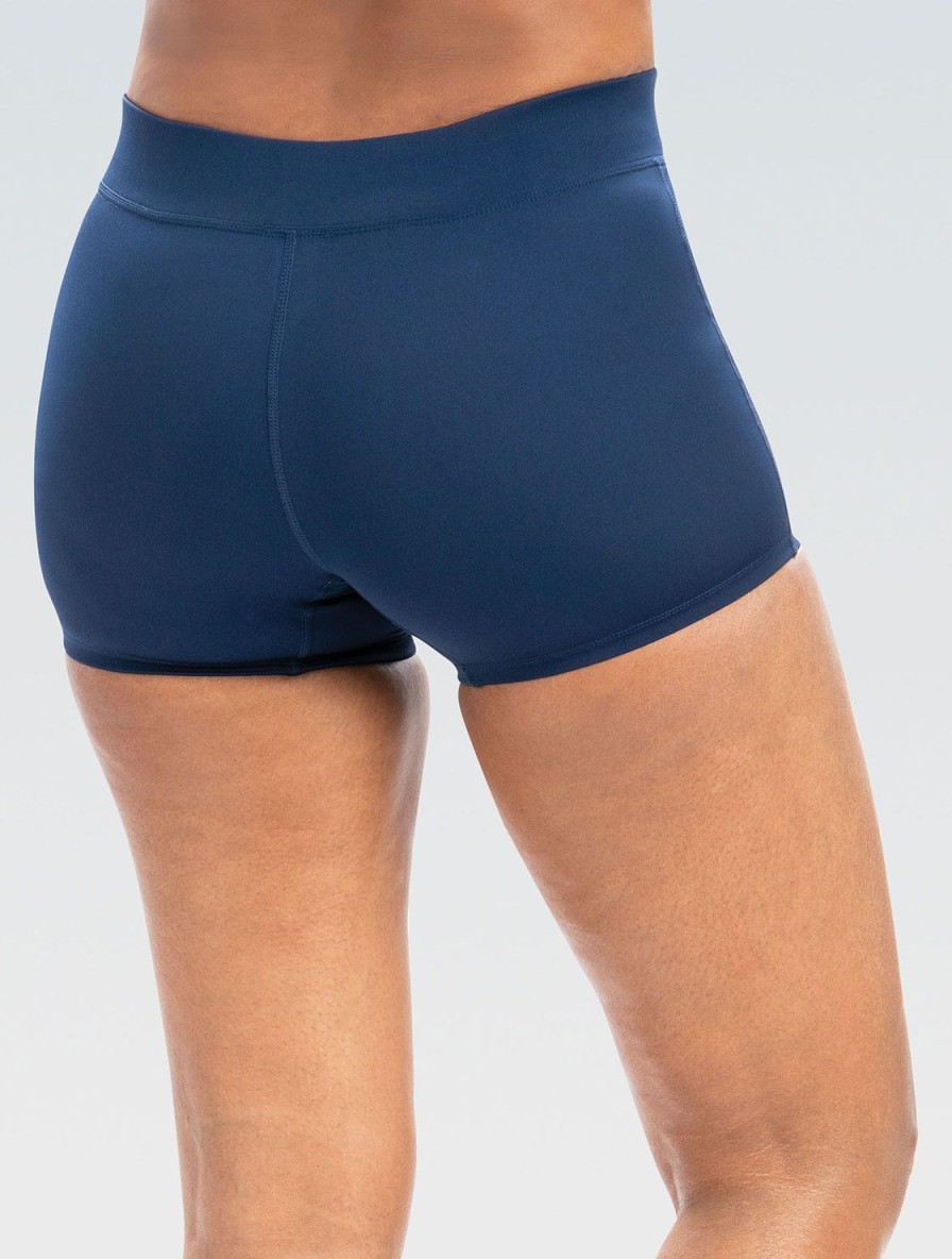 Kvinder Dolfin Swimwear Separater | Kvinder Aquashape Solid Navy Fitted Shorts