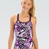 Kvinde Dolfin Swimwear Konkurencedragter | Xtrasleek Kvinder Tectonic Purple Dbx One Piece Badedragt