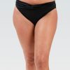 Kvinder Dolfin Swimwear Separater | Kvinde Aquashape Black Contemporary Front Loop Brief Badedragt Underdel