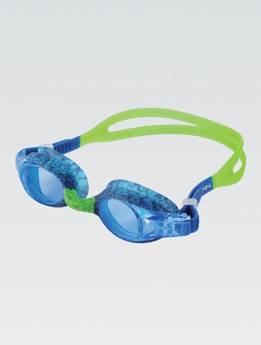 Tilbehør Dolfin Swimwear | Youth Flipper Fierce Blusaurus Green Goggle