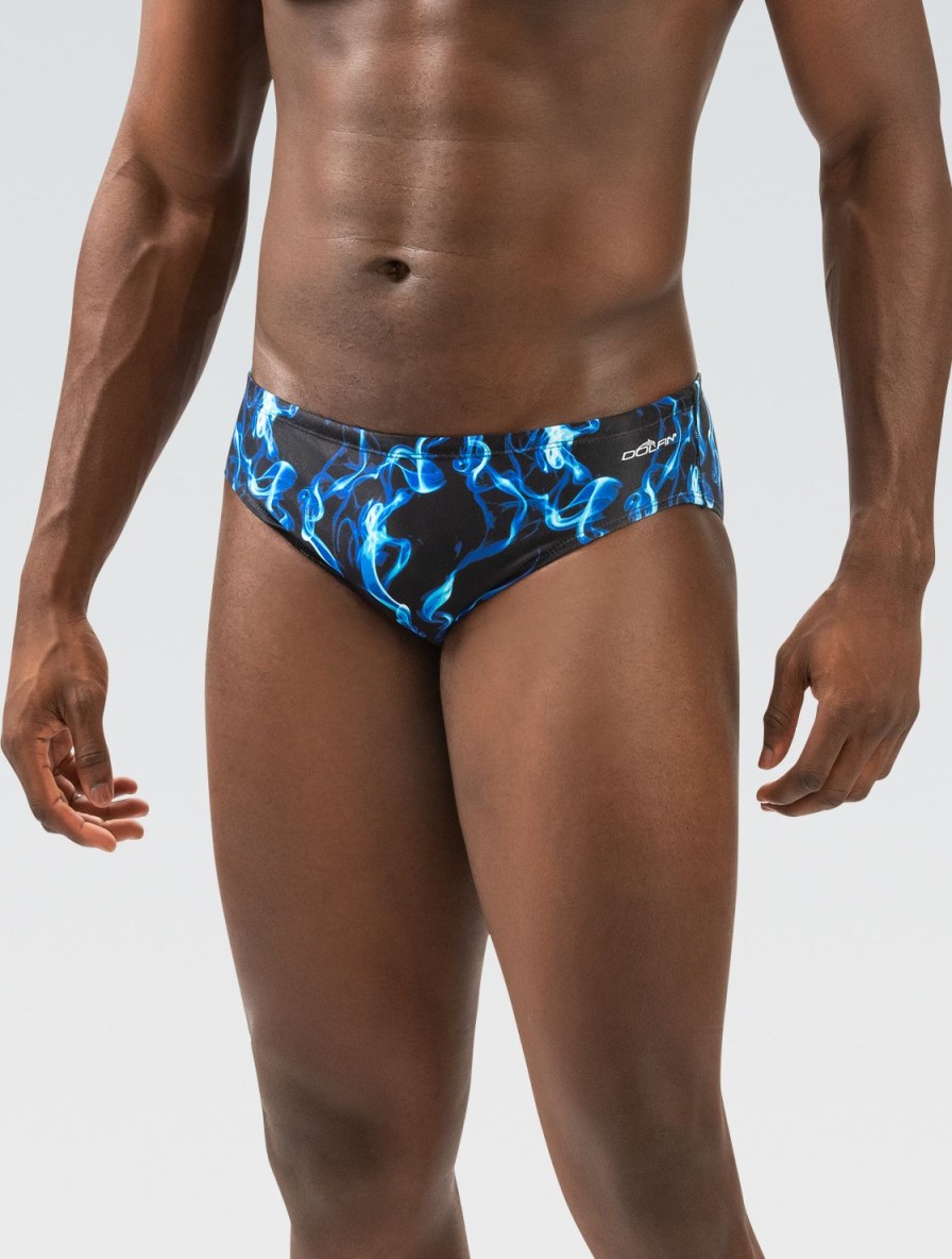 Mænd Dolfin Swimwear Racere | Reliance Herre All Over Vapor Blue Printet Racer Badedragt