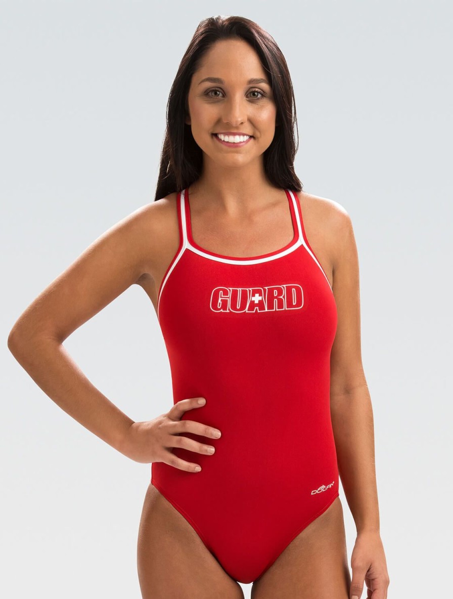 Kvinde Dolfin Swimwear Vægtudstyr | Women'S Reliance Red Guard Dbx Back 1-Piece