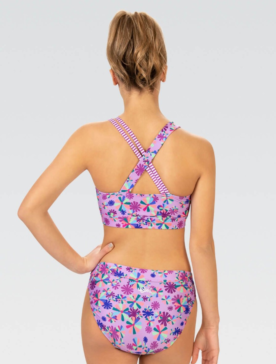 Kvinde Dolfin Swimwear To Stykker | Uglies Kvinde Pinwheel Asymmetrisk Workout Todelt Badedragt