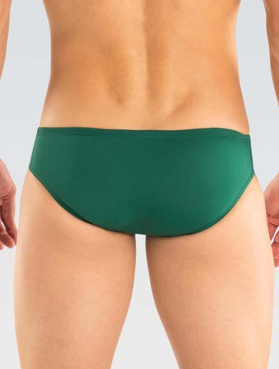 Mænd Dolfin Swimwear Racere | Herre Xtrasleek Spandex Solid Green Team Racer