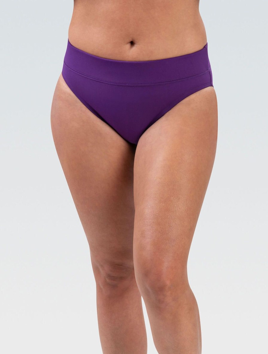 Kvinder Dolfin Swimwear Separater | Kvinders Aquashape Aubergine Moderat Brief