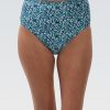 Kvinder Dolfin Swimwear Separater | Kvinde Aquashape Dot Print Hojtaljet Contemporary Brief