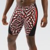 Mænd Dolfin Swimwear Konkurencedragter | Reliance Herre Atomic Red Printed Color Block Jammer Badedragt