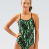 Kvinde Dolfin Swimwear One Pieces | Reliance Kvinde Vapor Green V Back One Piece Badedragt