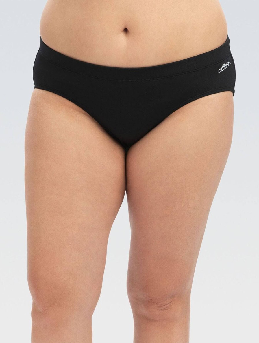 Kvinder Dolfin Swimwear Separater | Kvinde Aquashape Black Contemporary Brief