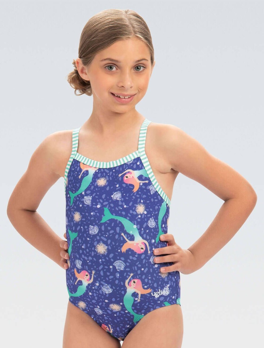 Kvinder Dolfin Swimwear One Pieces | Girls Uglies Mermaid Criss-Cross Ryg One Piece Suit