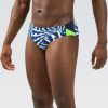 Mænd Dolfin Swimwear Konkurencedragter | Reliance Herre Atomic Blagron Printet Farve Block Racer Badedragt