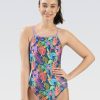 Kvinde Dolfin Swimwear One Pieces | Kvinde Uglies V-Back One Piece Badedragt: Jungle Jam