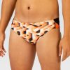 Mænd Dolfin Swimwear Konkurencedragter | Reliance Maends Smeltet Orange Printet Racerbadedragt