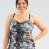 Kvinder Dolfin Swimwear Separater | Aquashape Desert Storm Tie-Front Tankini Top