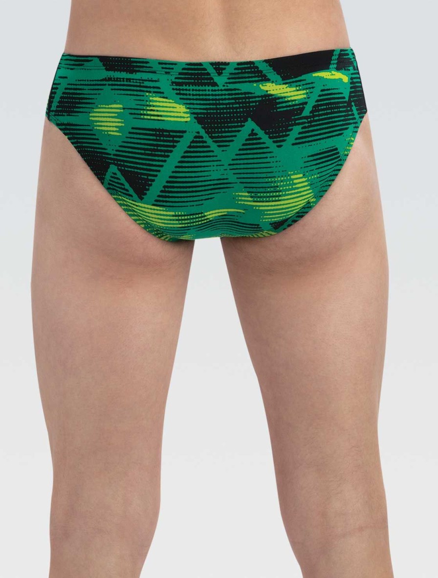 Mænd Dolfin Swimwear Konkurencedragter | Reliance Green Eclipse All-Over Racer Til Maend