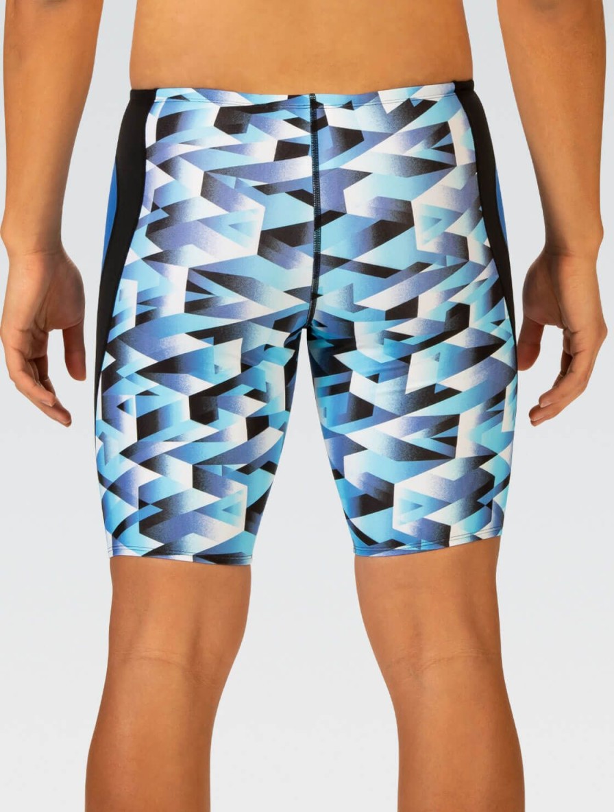 Here Dolfin Swimwear Konkurencedragter | Reliance Maends Molten Blue Printed Jammer Badedragt