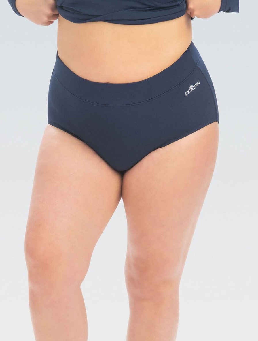 Kvinder Dolfin Swimwear Separater | Kvinders Aquashape Navy Konservativ Trusse