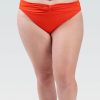 Kvinder Dolfin Swimwear Separater | Kvinde Aquashape Pop Orange Moderne Front Loop Brief Badedragt Underdel