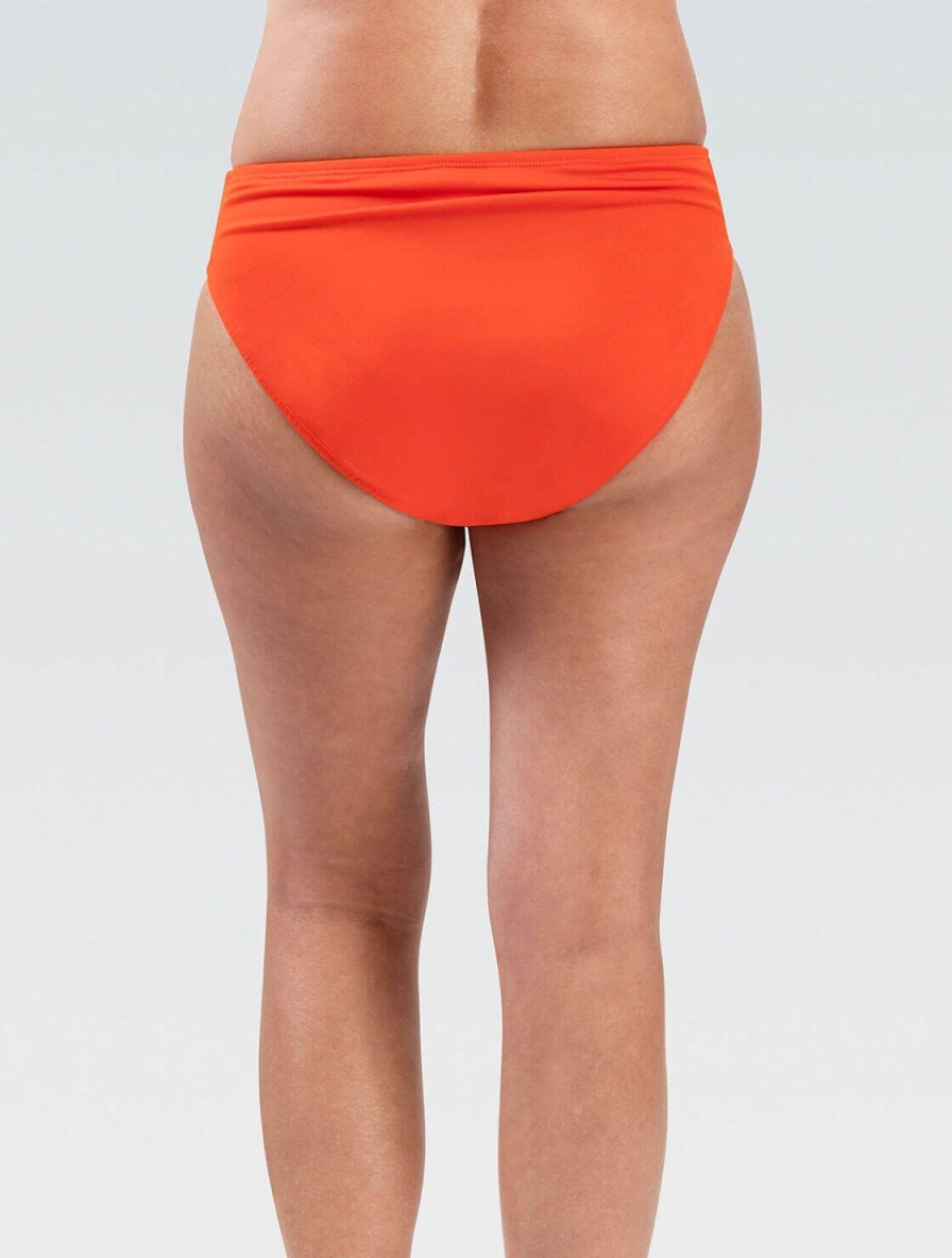 Kvinder Dolfin Swimwear Separater | Kvinde Aquashape Pop Orange Moderne Front Loop Brief Badedragt Underdel