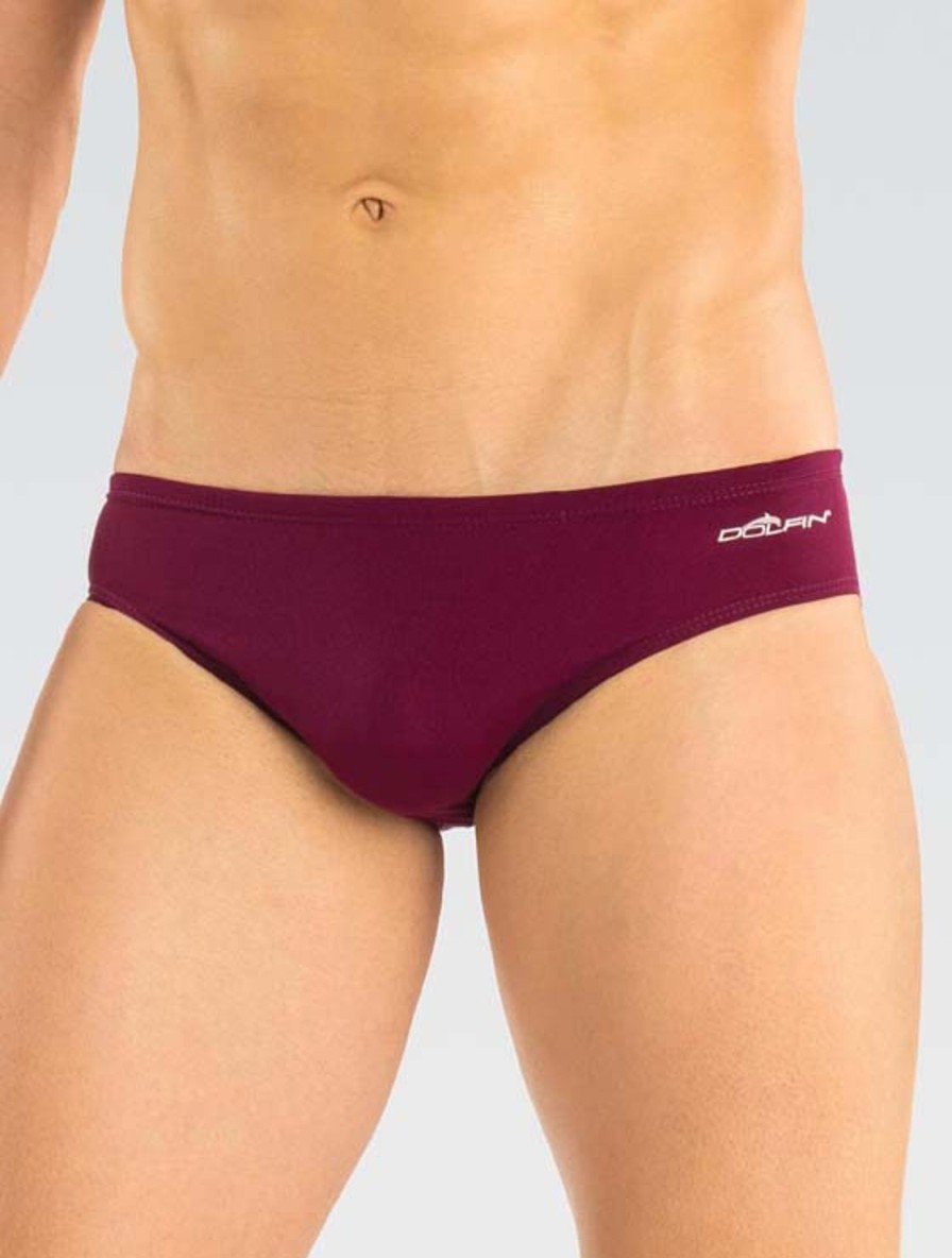 Mænd Dolfin Swimwear Racere | Reliance Maroon Solid Racer Til Maend