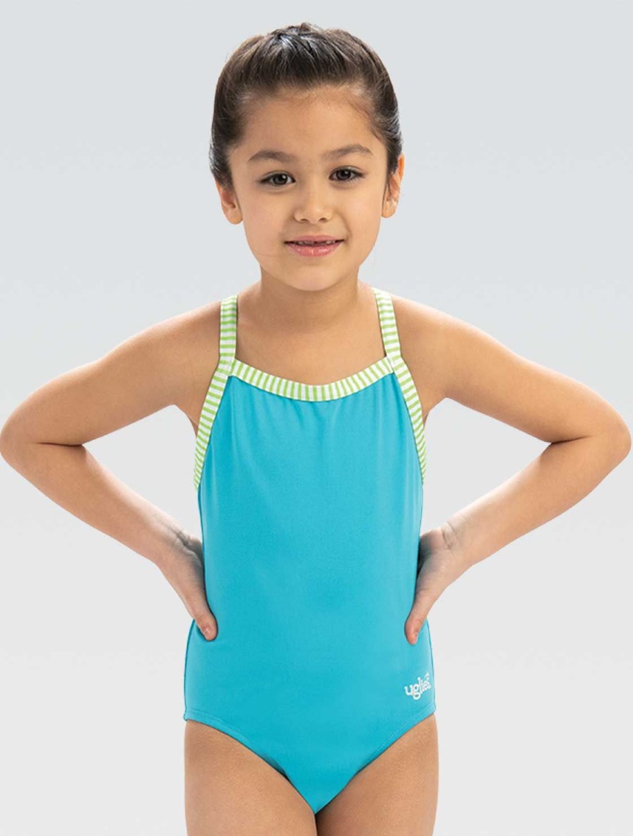 Kvinder Dolfin Swimwear One Pieces | Girls Uglies Turkis Criss-Cross Back One Piece Badedragt