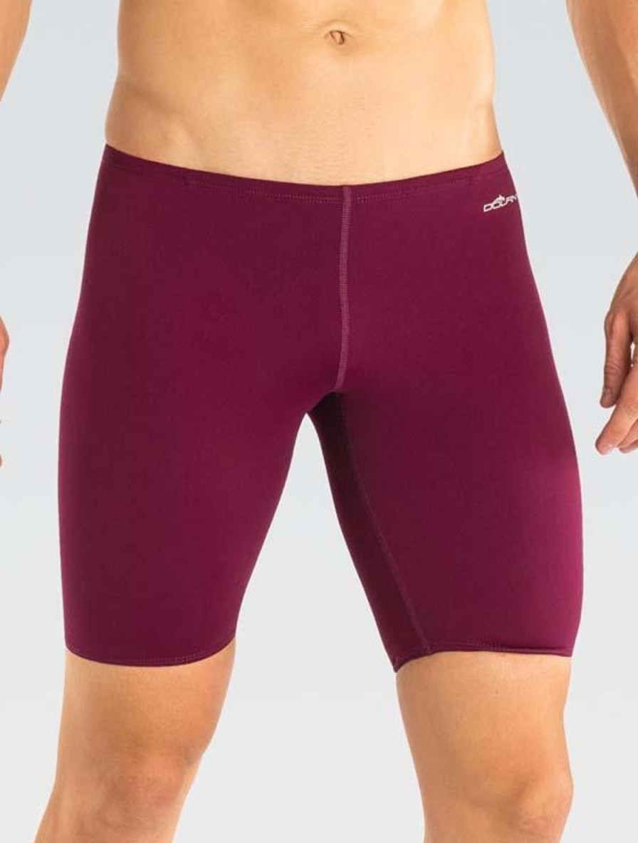 Mænd Dolfin Swimwear Konkurencedragter | Maend Xtrasleek Spandex Solid Maroon Team Jammer