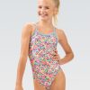 Kvinder Dolfin Swimwear One Pieces | Uglies Girls Squiggly Criss-Cross Back One Piece Badedragt