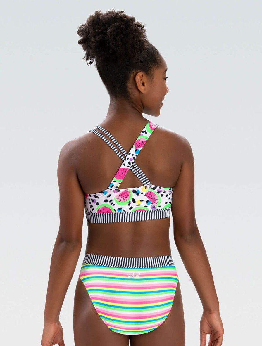 Kvinde Dolfin Swimwear To Stykker | Uglies Kvinde Tutti-Frutti Workout Badedragt I To Dele