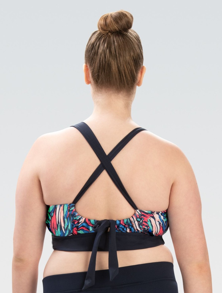 Kvinder Dolfin Swimwear Separater | Kvinders Aquashape Bliss-Trykt Bikinitop Med V-Hals