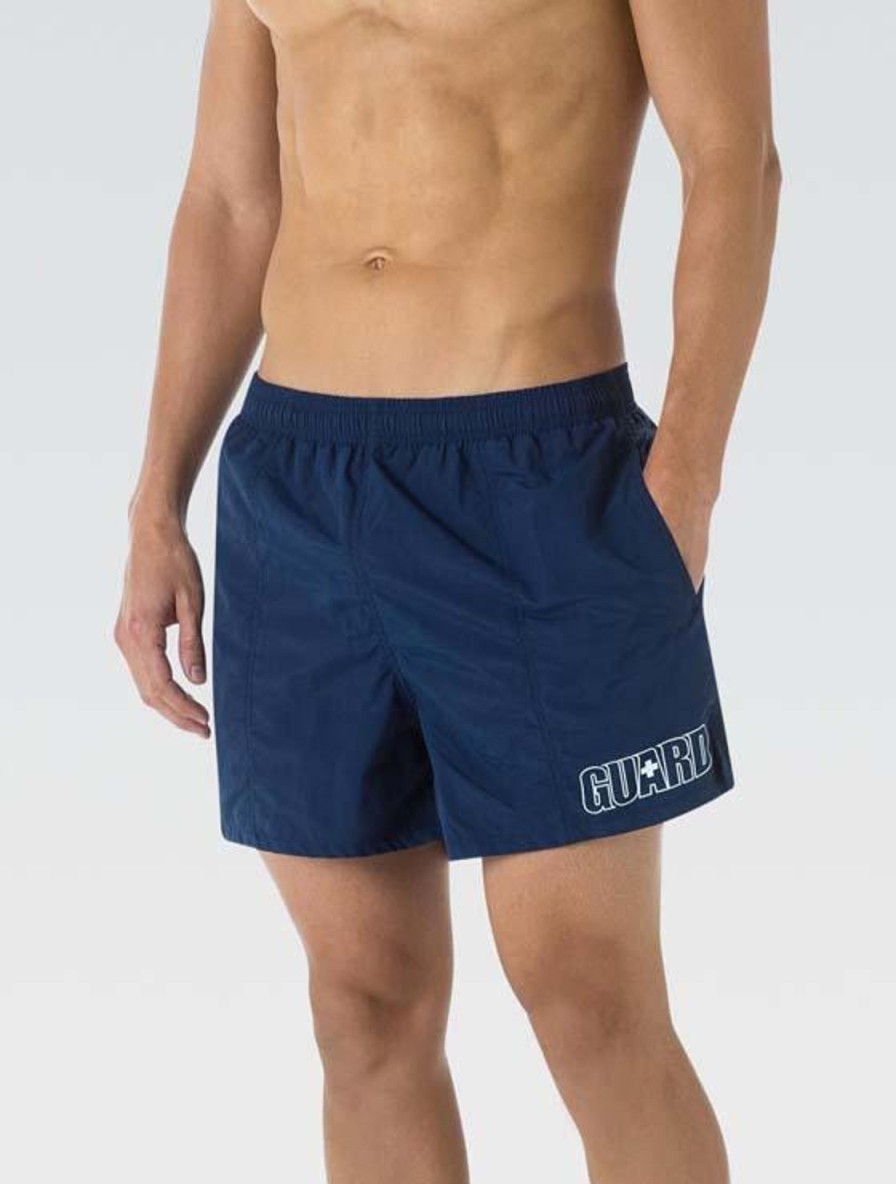 Here Dolfin Swimwear Vægtudstyr | Herre Guard Solid Navy 5 Tommer Vandshorts