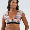 Kvinder Dolfin Swimwear Separater | Kvinde Aquashape Sunset Surplice Front To-Delt Badedragt Top