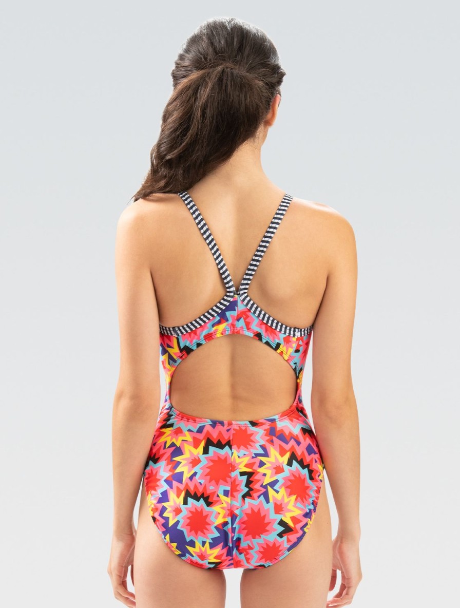 Kvinde Dolfin Swimwear One Pieces | Uglies Kvinde Kaboom V Back One Piece Badedragt