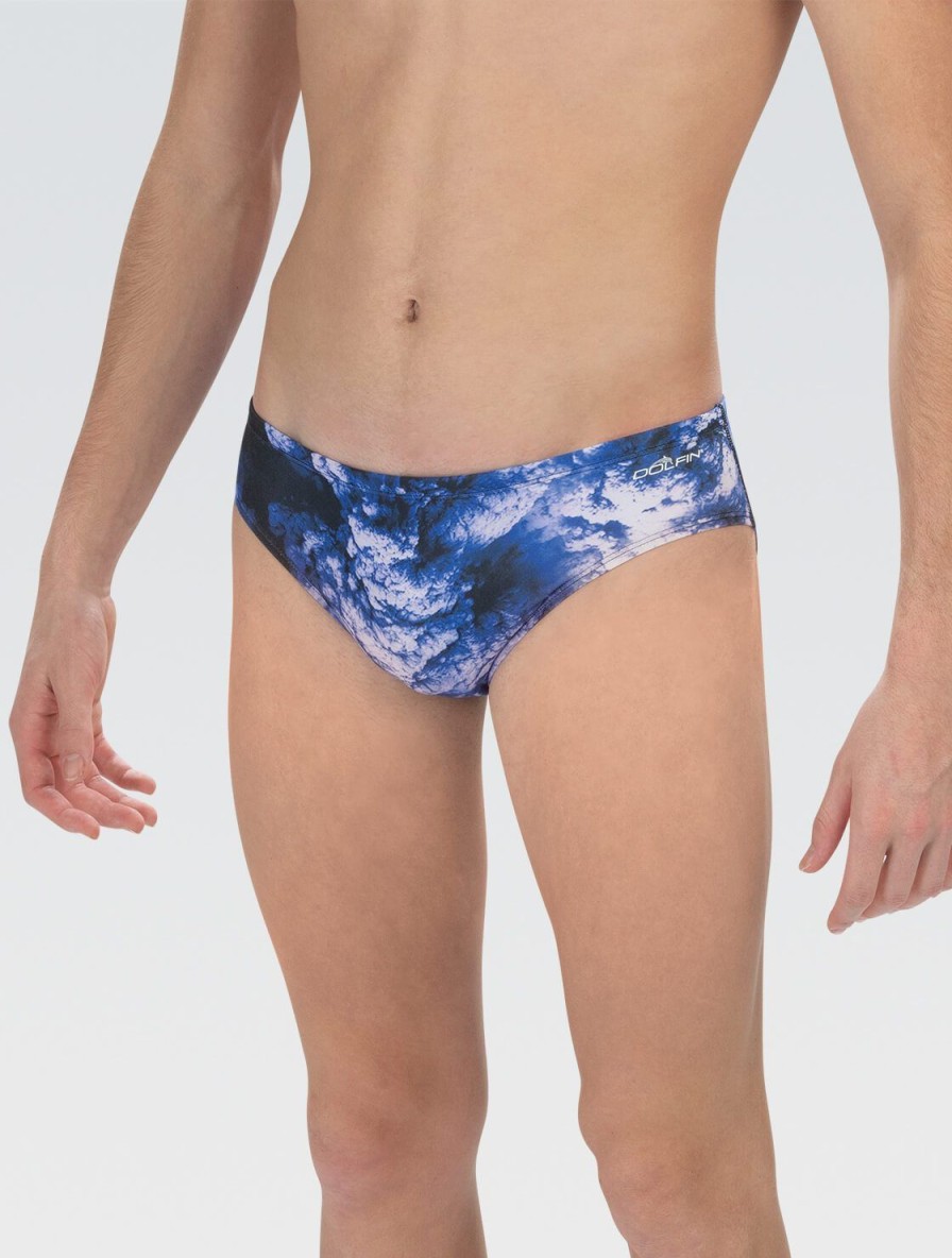 Mænd Dolfin Swimwear Konkurencedragter | Reliance Cyclone Blue All-Over Racer Badedragt Til Maend