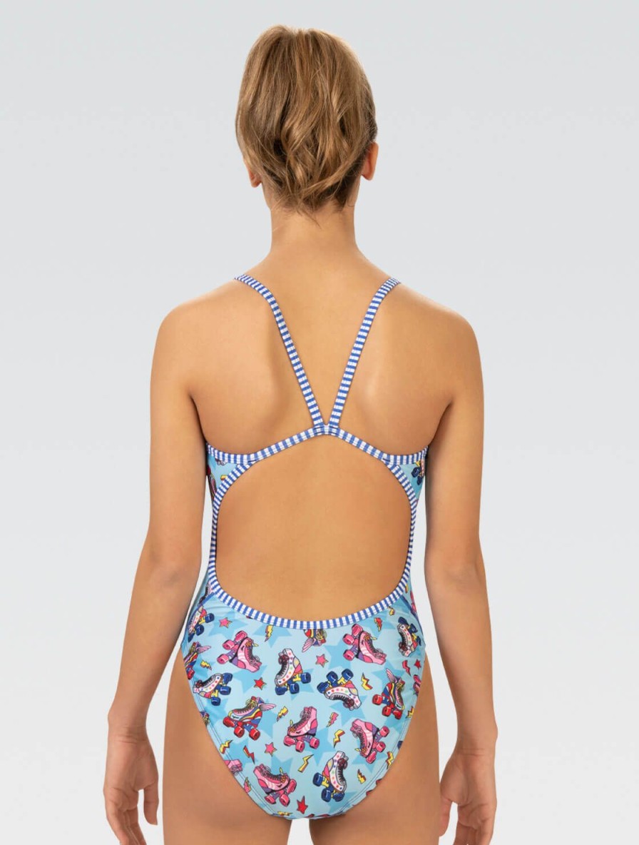 Kvinde Dolfin Swimwear One Pieces | Uglies Kvinde Skate Away String Back One Piece Badedragt