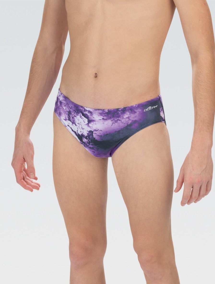 Mænd Dolfin Swimwear Konkurencedragter | Reliance Cyclone Purple All-Over Racer Badedragt Til Maend