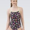 Kvinde Dolfin Swimwear One Pieces | Kvinde Uglies V-Back One Piece Badedragt: Crossbones