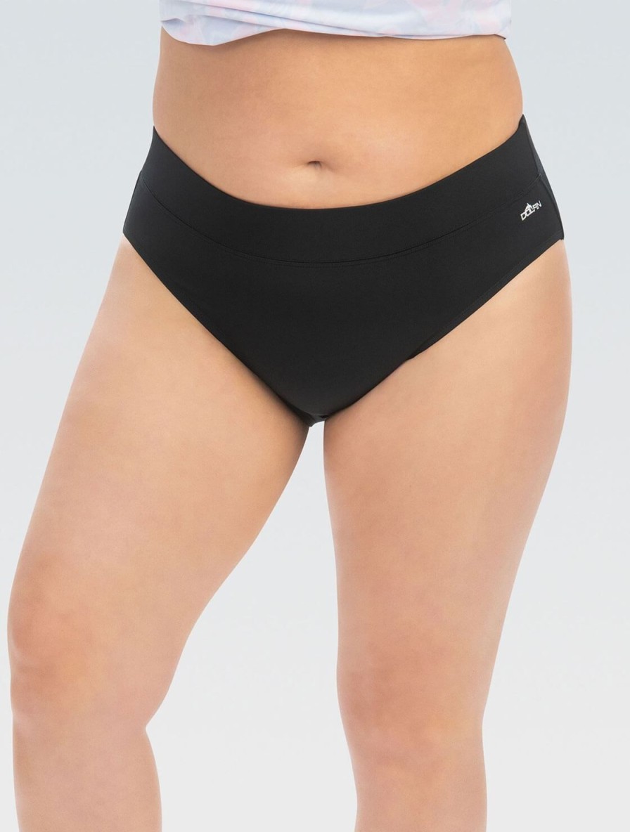 Kvinder Dolfin Swimwear Separater | Kvinder Aquashape Sort Moderat Trusse