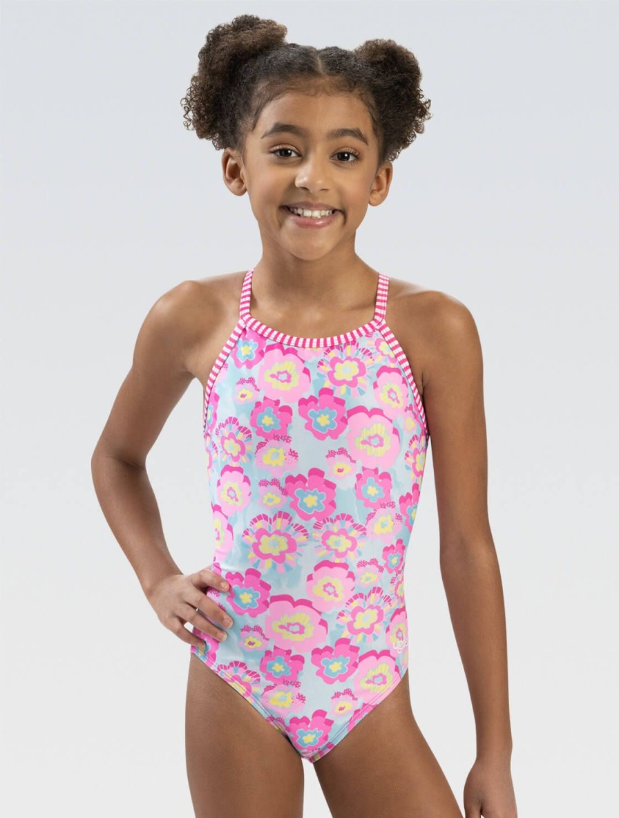 Kvinder Dolfin Swimwear One Pieces | Girls' Uglies Noglehul Back One Piece: Valmuer