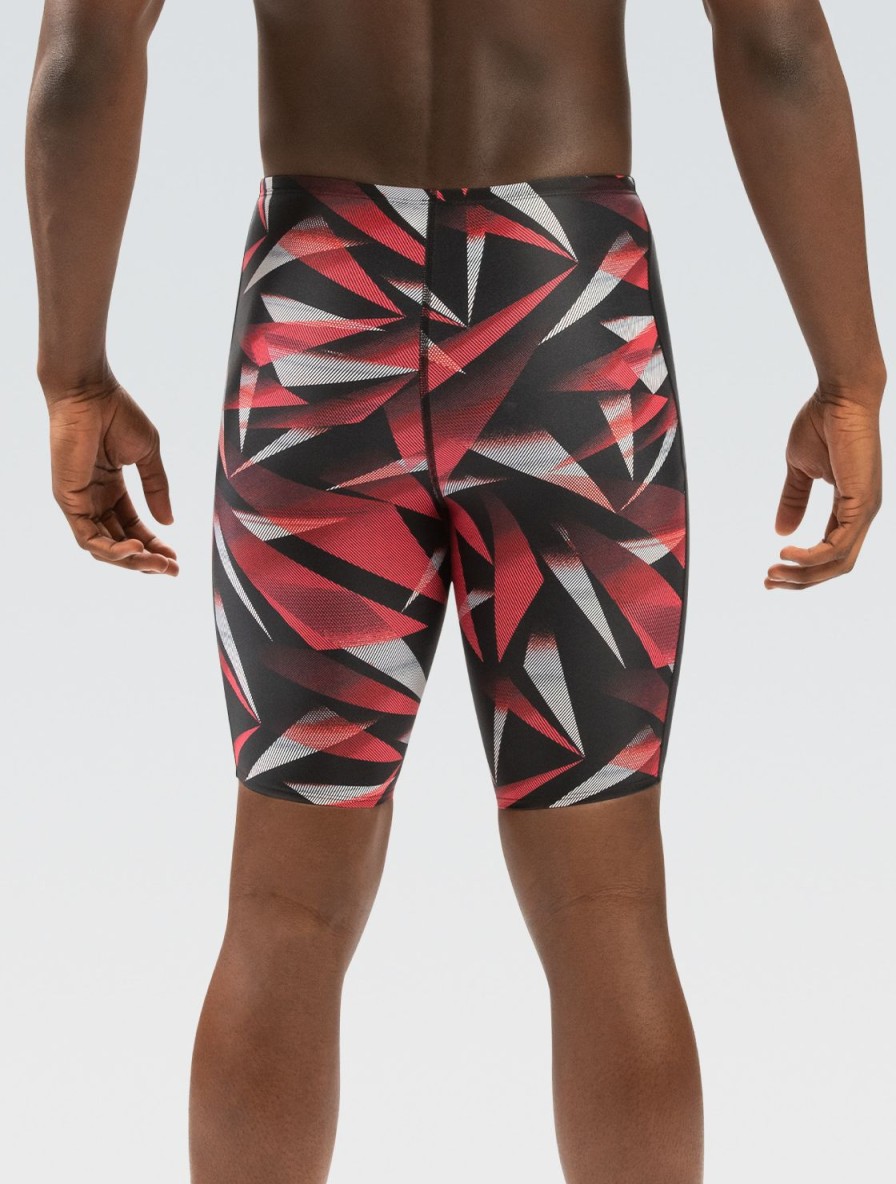 Mænd Dolfin Swimwear Konkurencedragter | Xtrasleek Galactic Red Spliced Jammer Badedragt Til Maend