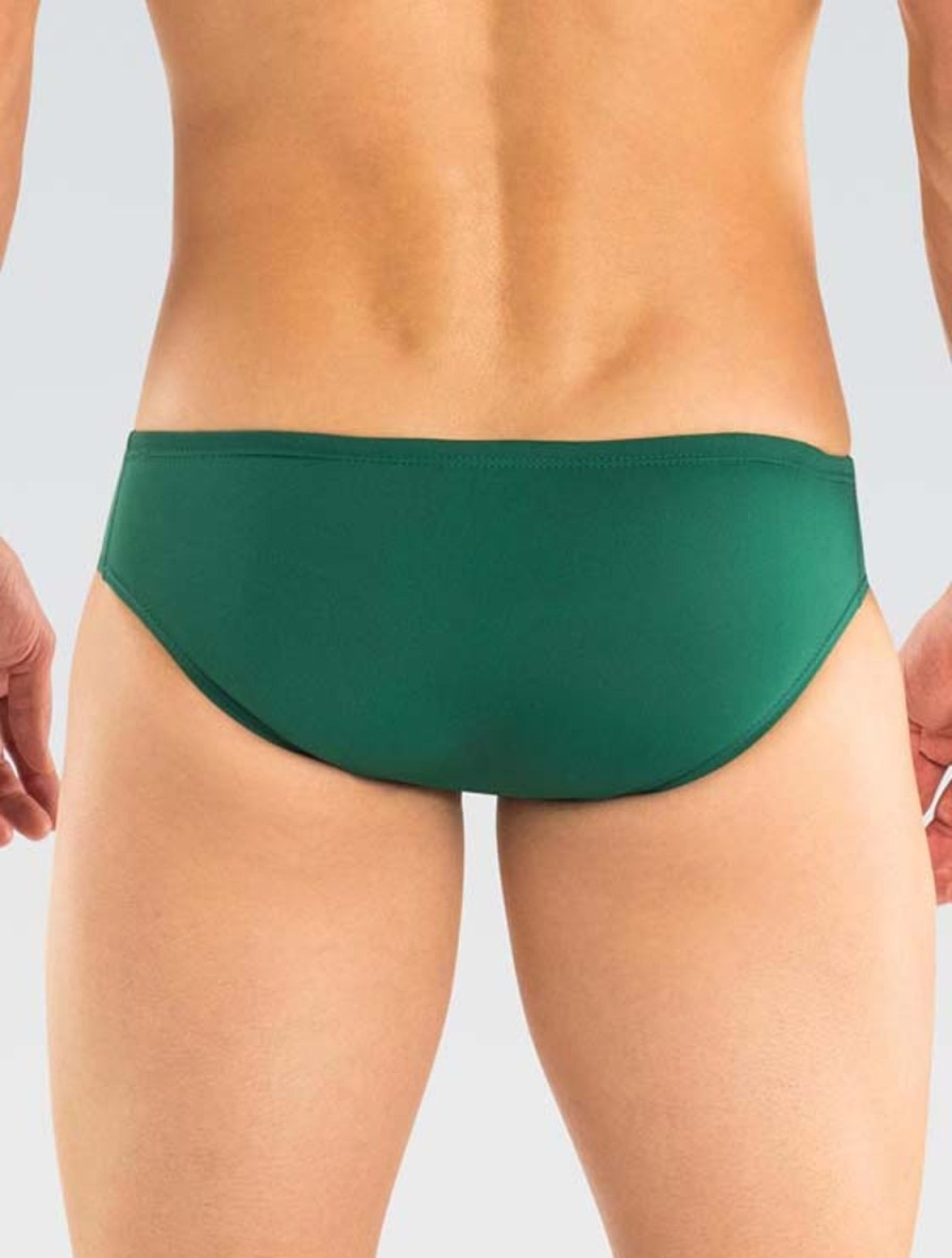 Mænd Dolfin Swimwear Racere | Reliance Forest Green Solid Racer Til Maend